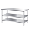 Bàn inox 3 tầng phẳng